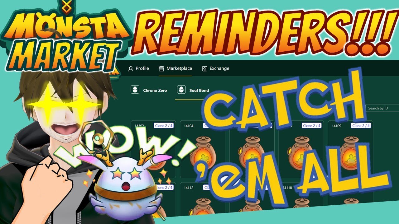 9 Things to know before the Monsta Infinite Marketplace Launch | Buy ChronoZero or SoulBond Monsta?