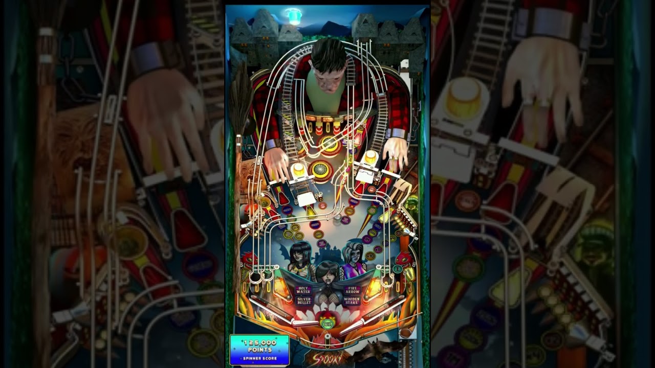 AtGames 4K Stock Pinball Table - Spooky Deluxe - 60FPS Papa Brad's Gaming