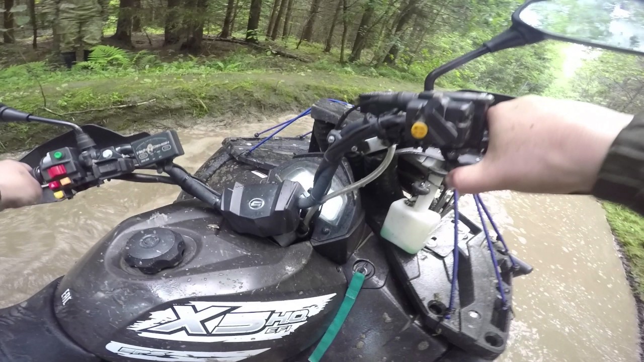ОДЕЛ НА БАТЮ gopro, А ТАМ!... Жесть! Батя оффроудит на квадроцикле CF moto X5 h.o. eps