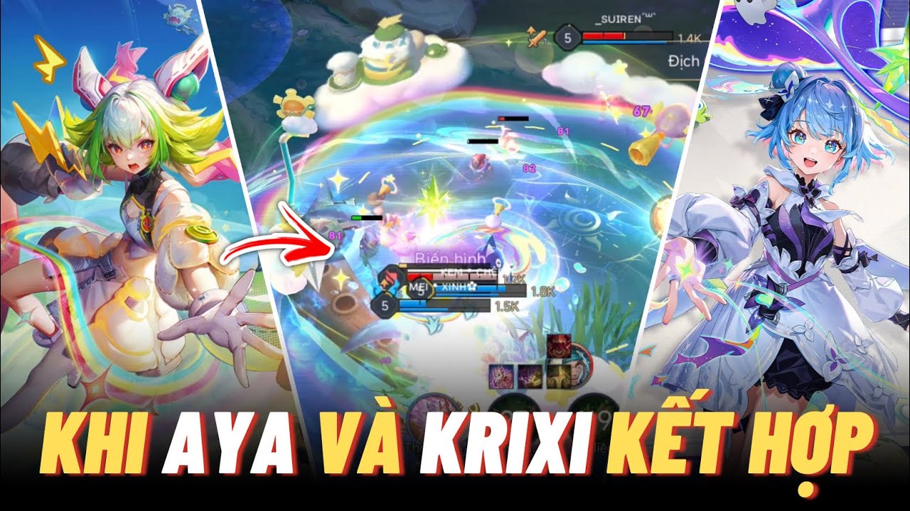 Xoá sổ Map liên quân khi Aya - Công Chúa Cầu Vồng đi chung Krixi - Phù Thuỷ Thời Không! Icyfoxx
