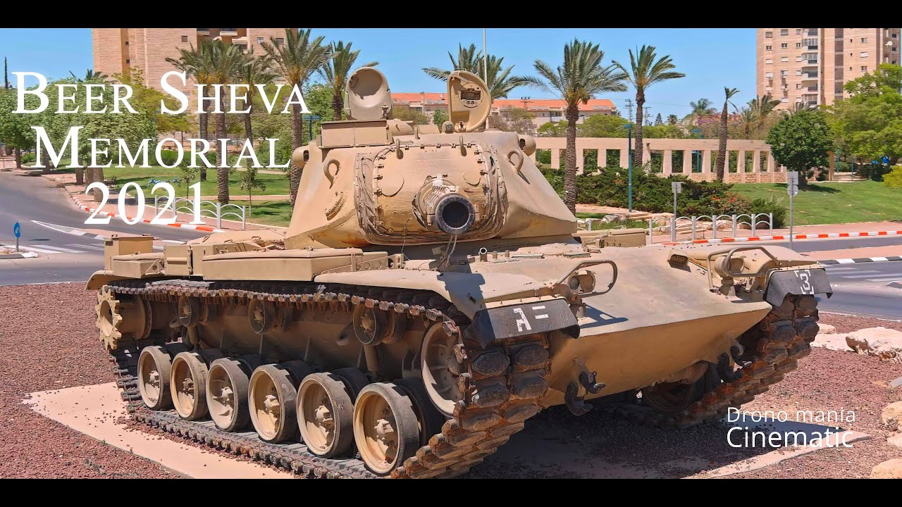 Exploring the Merkava Memorial Tank in Beersheba, Israel 2021 | 4K Drone Footage