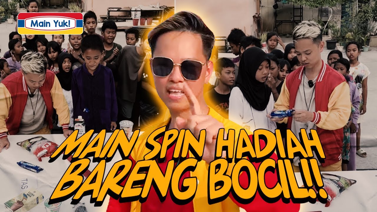 MAIN SPIN HADIAH BARENG BOCIL!😁 Seneng banget bocil bocilnya ada hadiah yang buat Sekolah😀😆