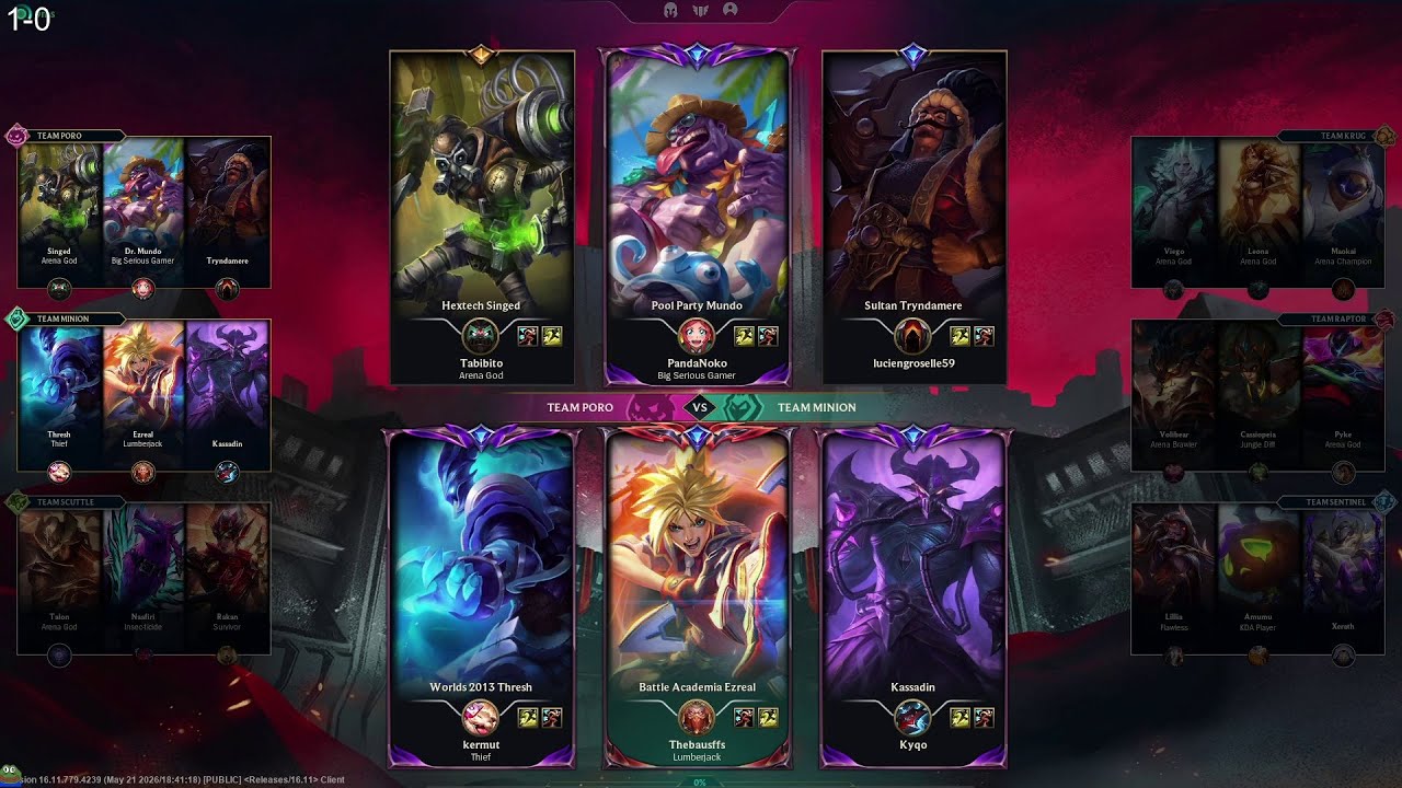Thebausffs Arena 3x6 Ezreal 09/06/2026