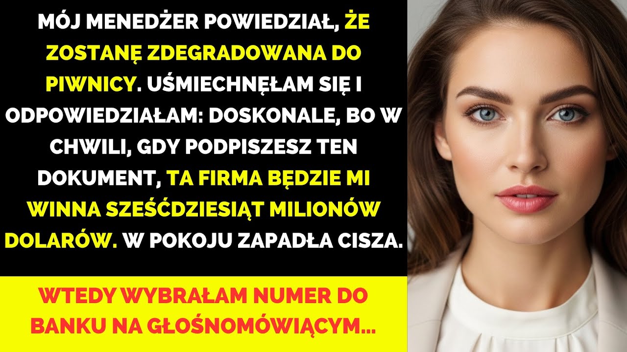 Menedżer chciał mnie zdegradować — ale klauzula o premii 60 mln dolarów obróciła to przeciwko nim