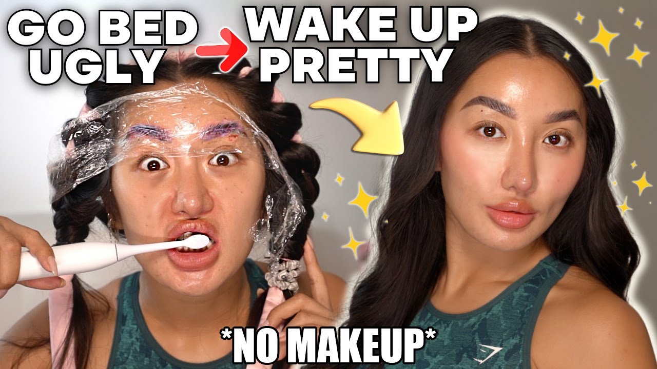 HOW TO LOOK BETTER WITHOUT MAKEUP! PERSONAL HYGIENE, HEATLESS CURLS, BROW LAMINATION + LASH LIFT ✨