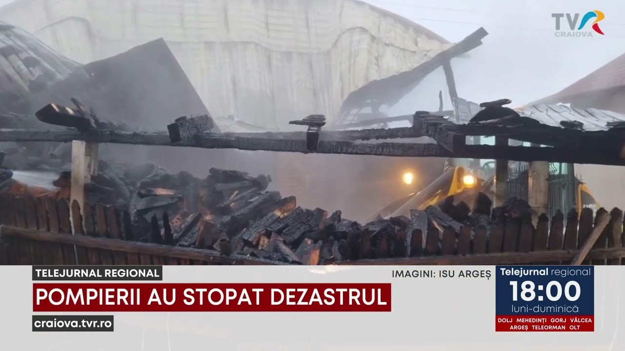 POMPIERII AU STOPAT DEZASTRUL