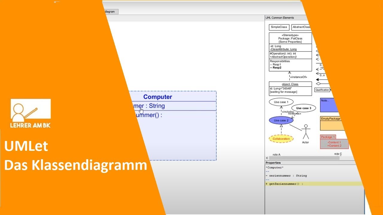 UMLet: Teil 2 - Das Klassendiagramm in UMLEt