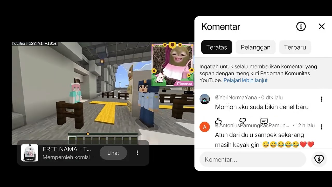 FAYRA bilang Momon bilang suda ada. cenelbaru