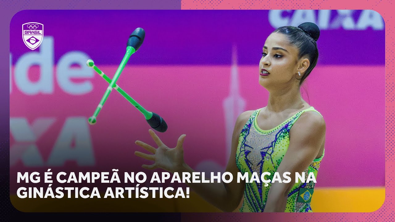 Sarah Mourão é campeã nas maças por MG | Ginástica Rítmica | Jogos da Juventude CAIXA Brasília 2025