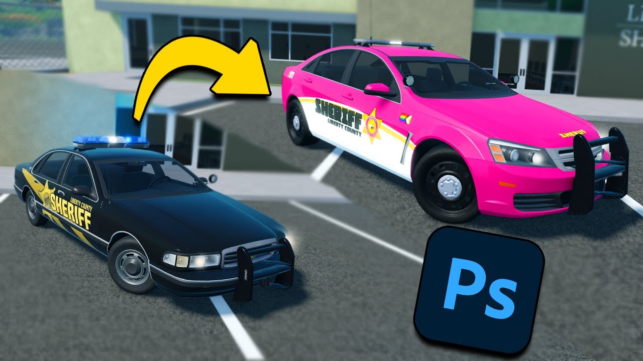 TURN YOUR ERLC POLICE CARS INTO THIS – PHOTOSHOP TUTORIAL