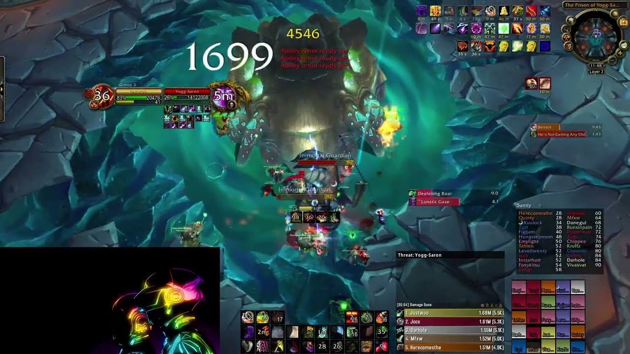 #1 DPS Rogue (7,784) Yogg-Saron 0 Light (25 man) | WotLK Classic Ulduar