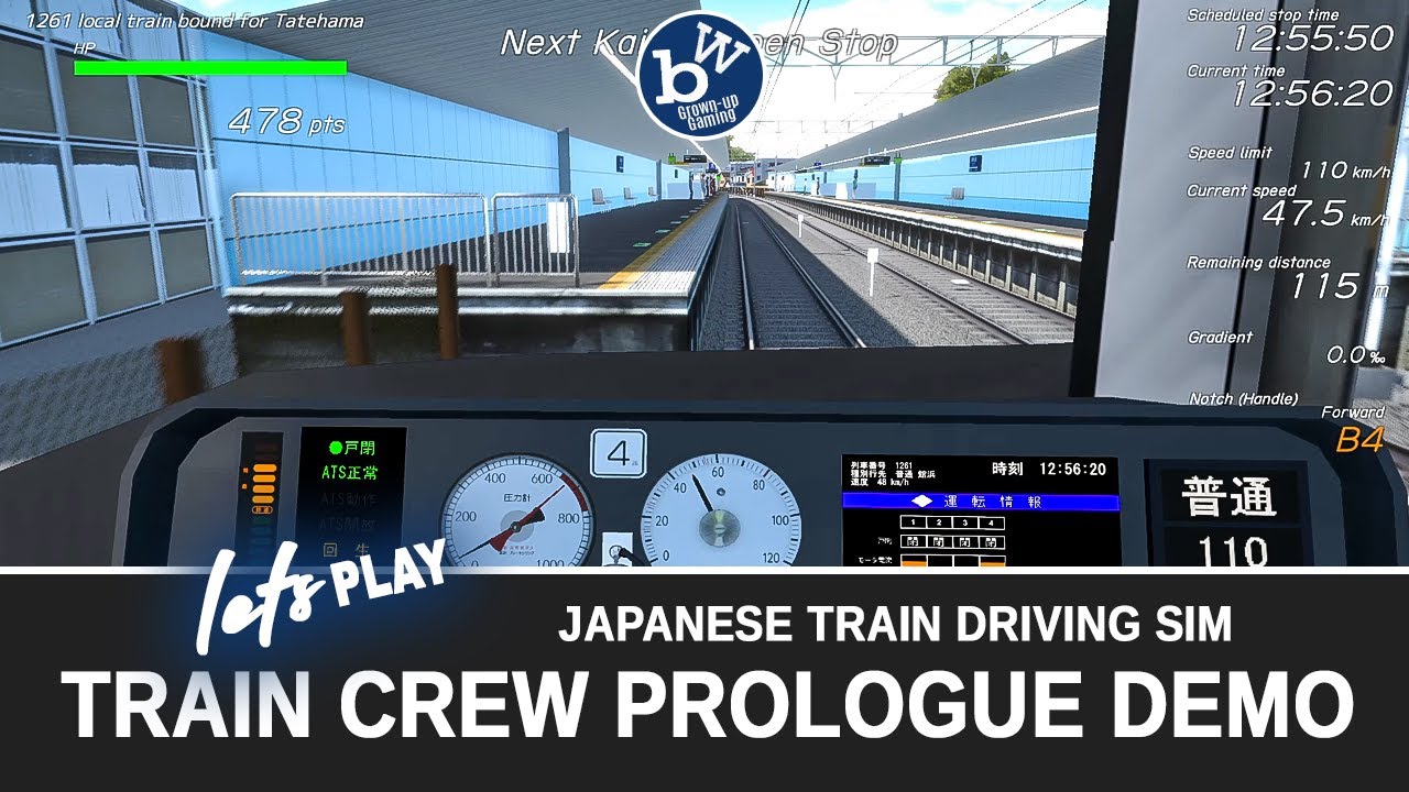 Lets play Train Crew Prologue free demo. It's a train driving simulator set in Japan