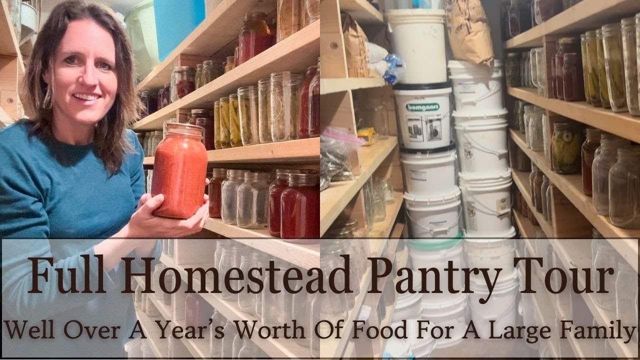 FULL Homestead PANTRY TOUR || Canning and Dry Goods Pantry ||  OVER 3,000 Jars || Nebraska Homestead