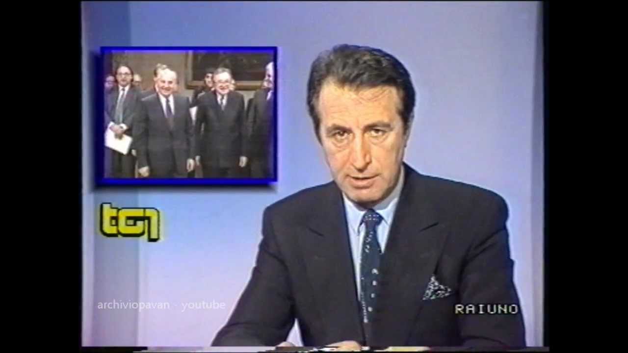 1989, 29 novembre - Bandiera rossa sul Quirinale (Visita di Gorbaciov a Roma)