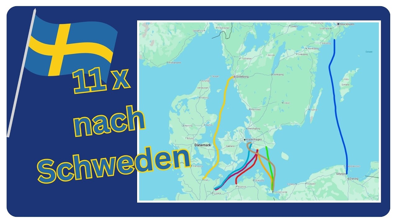 11 Möglichkeiten nach Schweden zu kommen - Ohne Auto und Flugzeug