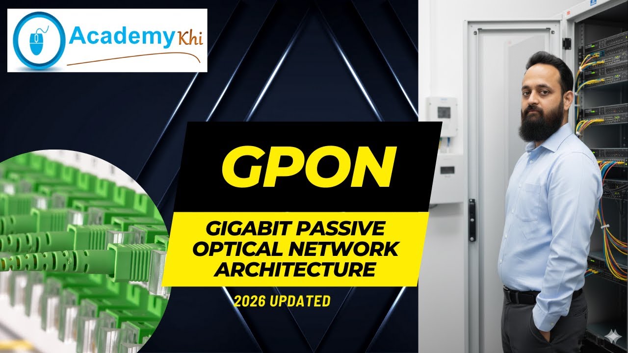 GPON Technology Full Course 2026 | OLT, ONU, & Optical Budget | GPON Architecture [Urdu/Hindi]