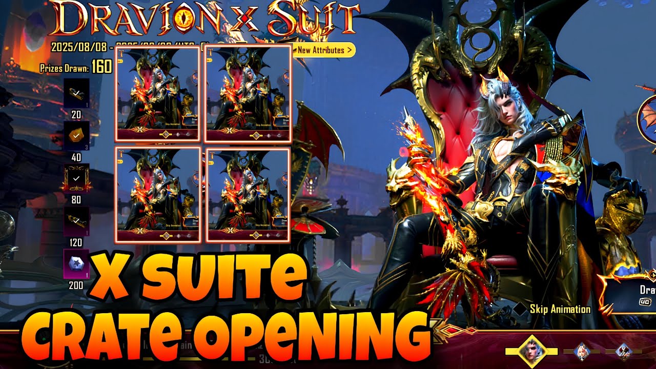 Fast Crate Opening | New X Suite Crate Opening | X Suite Crate Opening PUBG MOBILE 