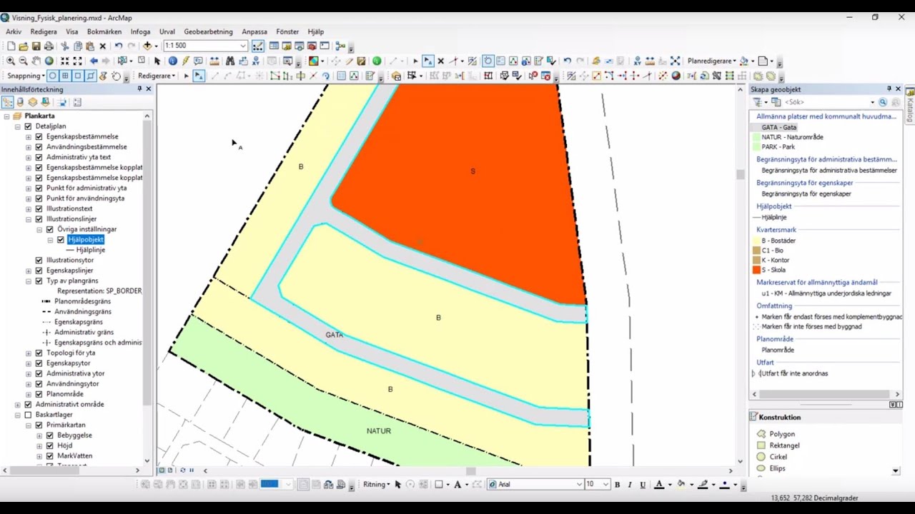 GEOSECMA for ArcGIS - Konstruktion av detaljplan Webinar del.2