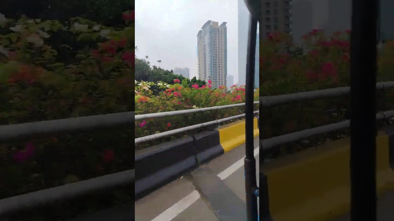 City centre Jakarta from Tuk-tuk! 