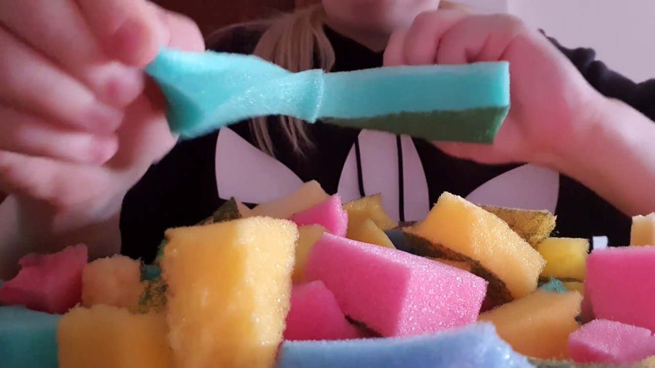 Ripping kitchen sponges ♡☆♡☆ ASMR