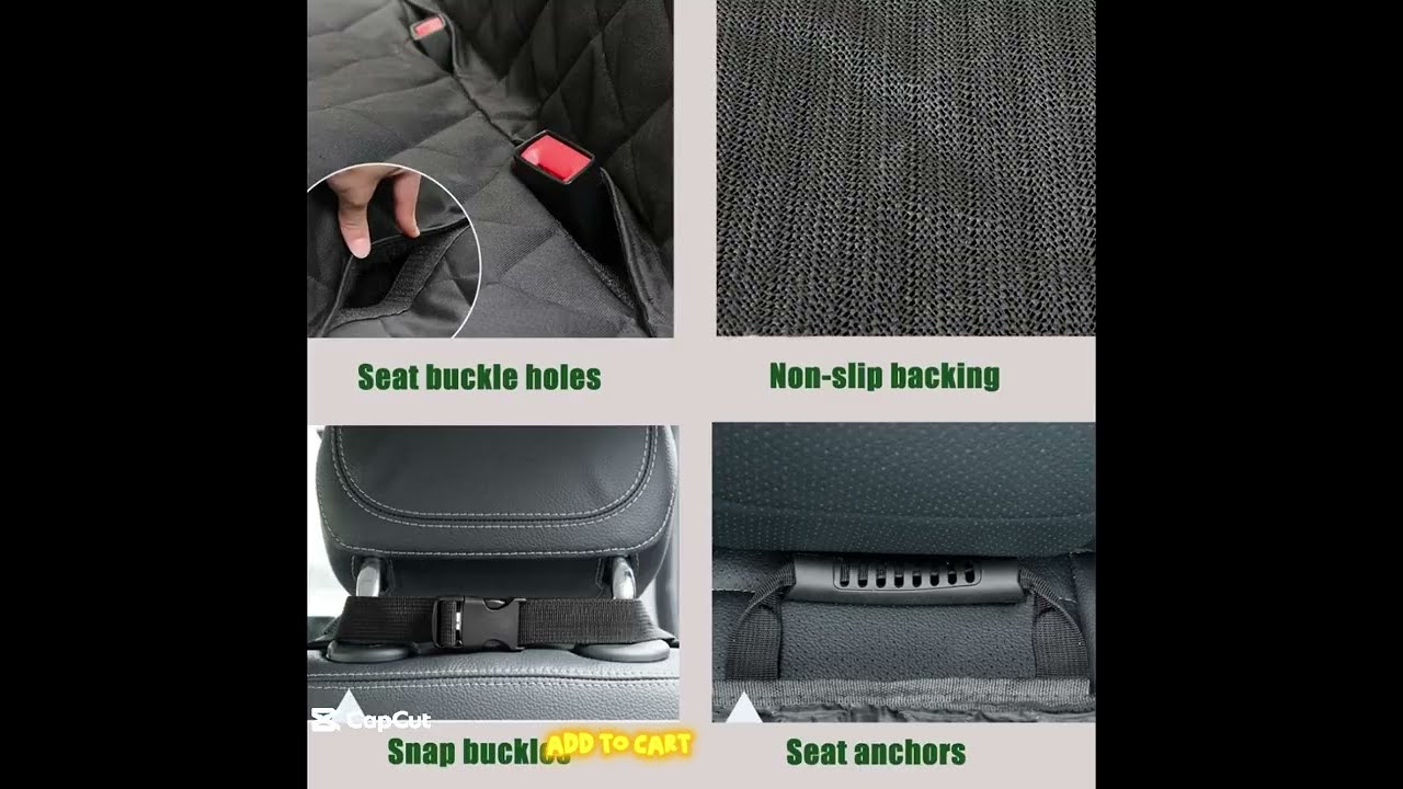 Dog Car Seat Covers Pet Seat Cover Waterproof