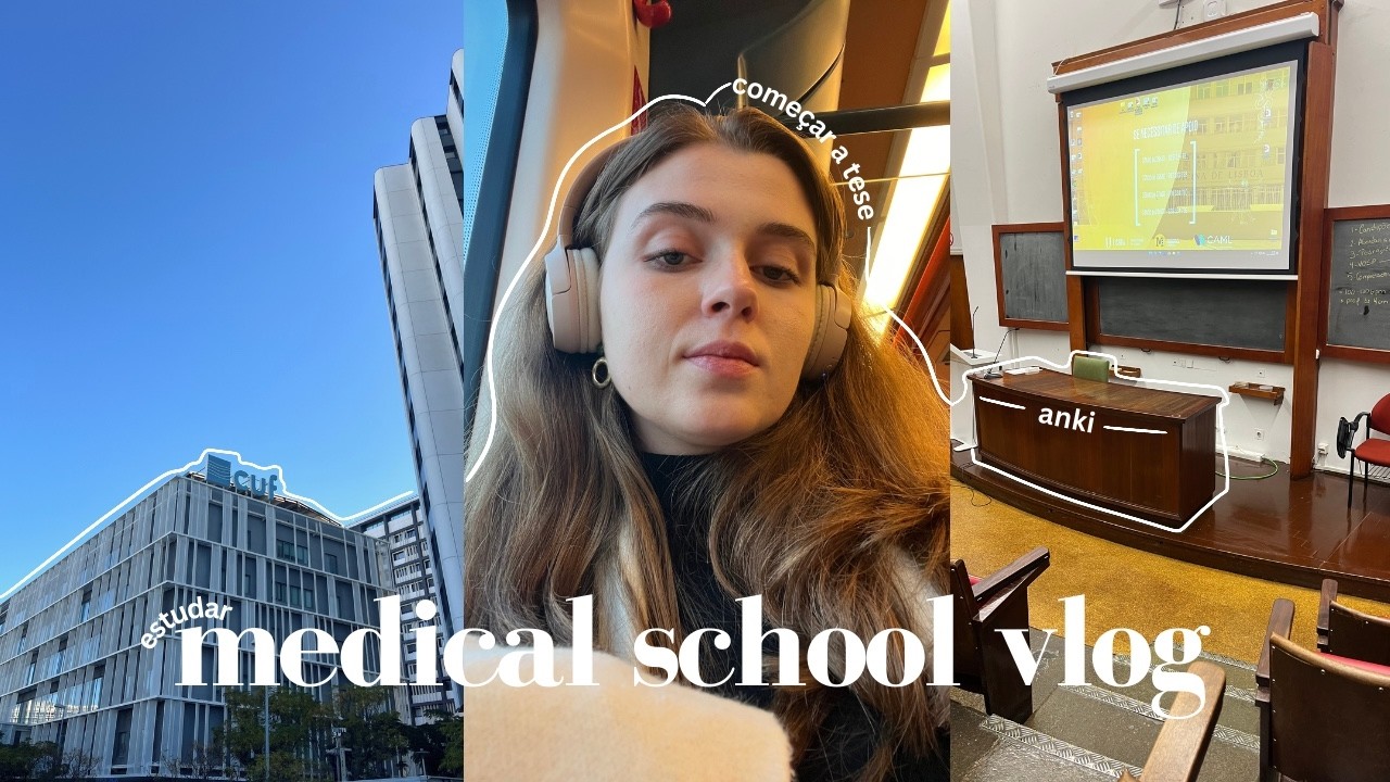 Medical School Vlog | uma semana de estudo no 5º ano de Medicina, estágio e tese.