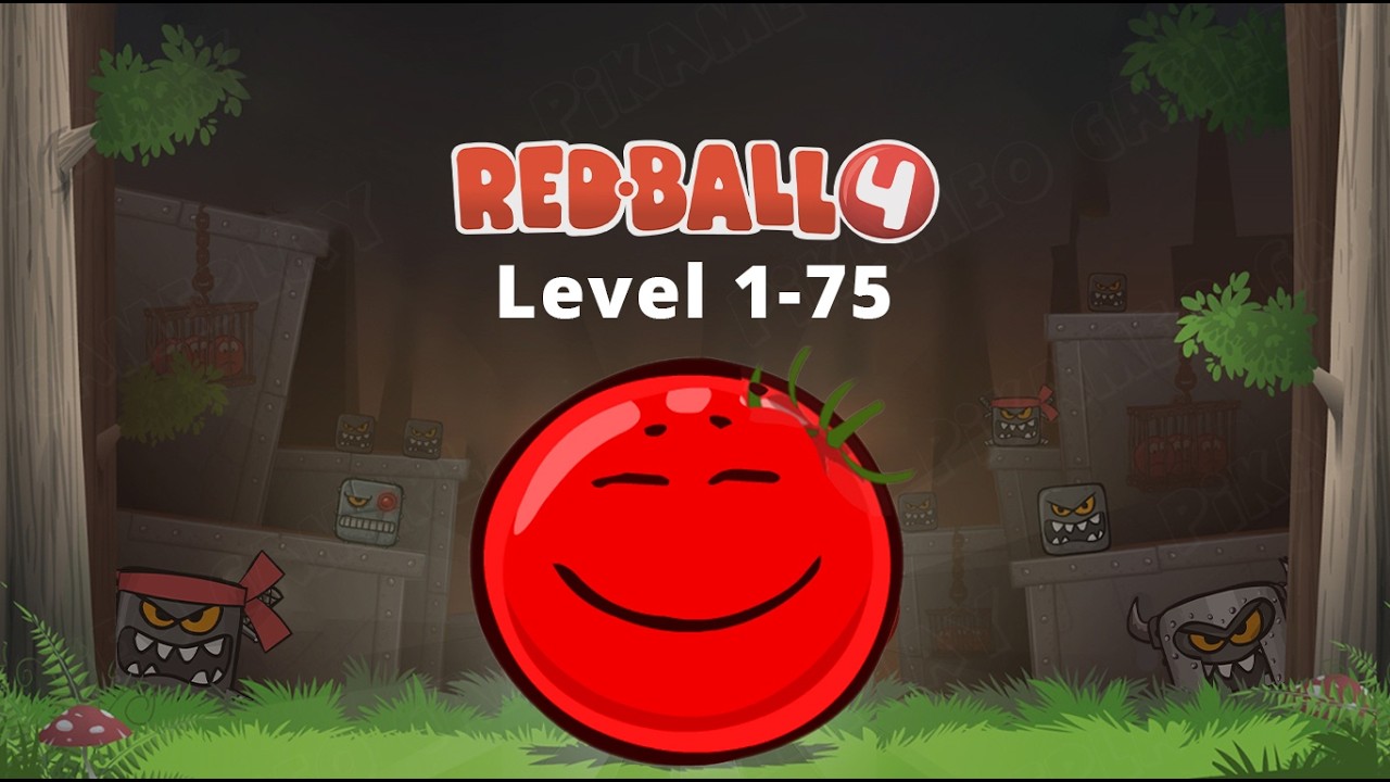 Red Ball 4 BUT It&rsquo;s a Giant Tomato Ball 🍅 (All Levels)