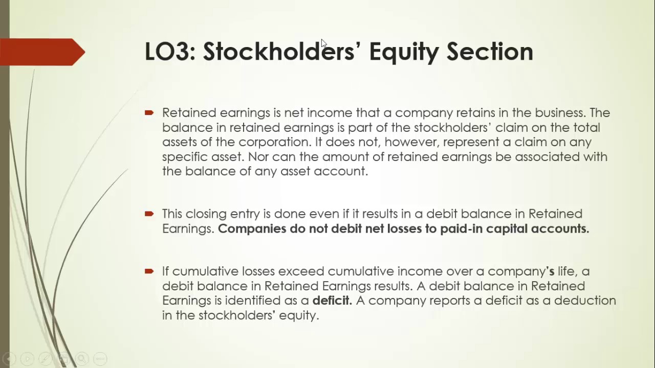 3- Chapter 14:  Retained Earning Statement and Income Statement