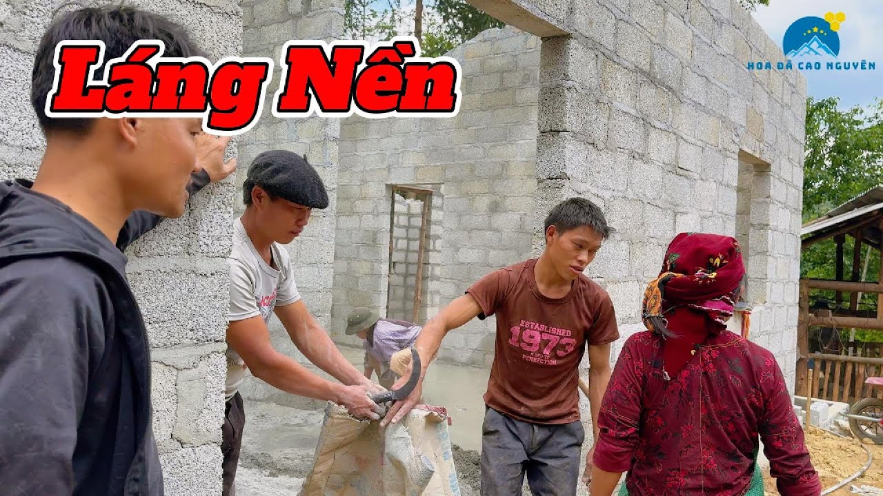 Nhà 3 Anh Em Mồ Côi xong toàn bộ phần xây Đội thợ làm nốt phần này là rút quân | HĐCN
