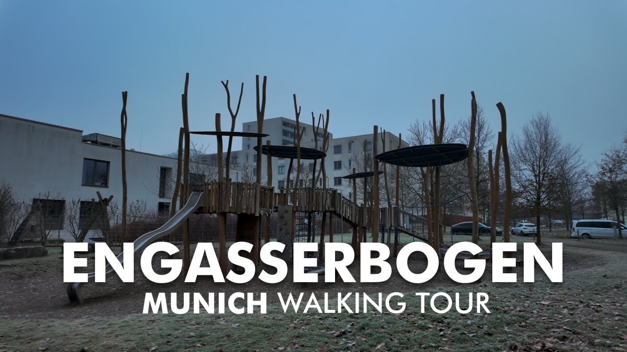 Morning Walk around Engasserbogen | 4K Munich Walking Tour