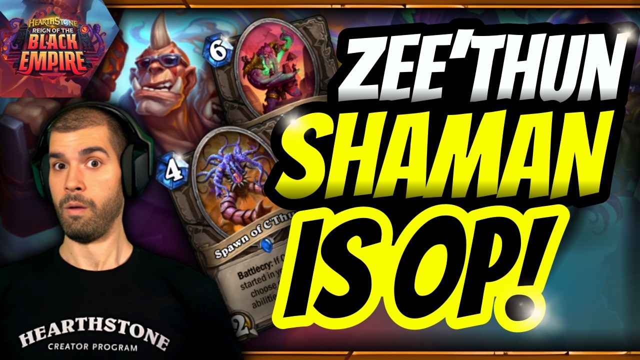 🤯 C'THUN SHAMAN IS THE BEST NEW DECK! Guide + Gameplay