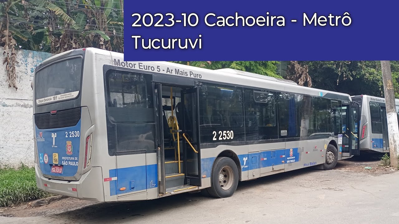 2023-10 Cachoeira - Metrô Tucuruvi. Trajeto da Linha.