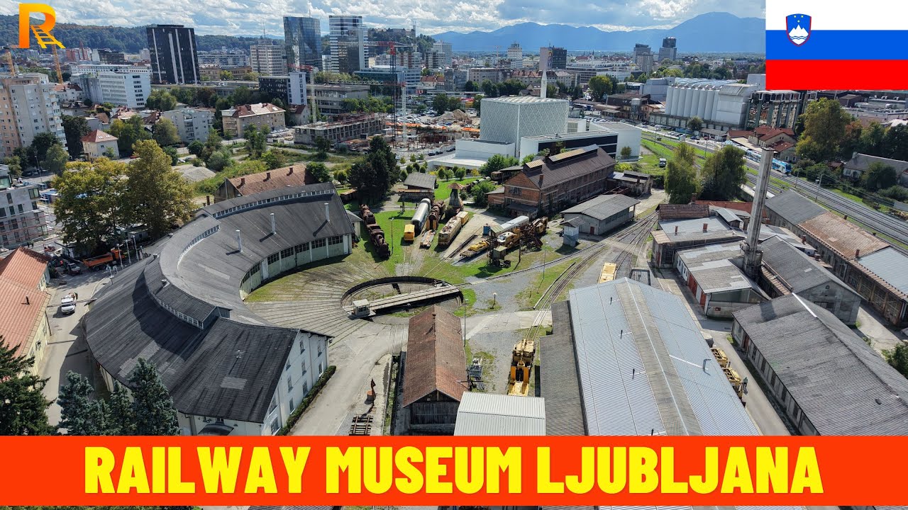 Railway Museum Ljubljana, Slovenia – Aerial View & Walk-Along in 4K
