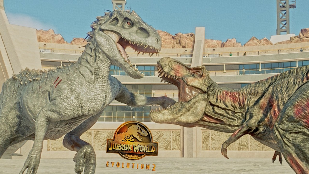 Rexy VS Indominus Rex and More! – Countdown of the Top 7 Dinosaur Fights | JWE2