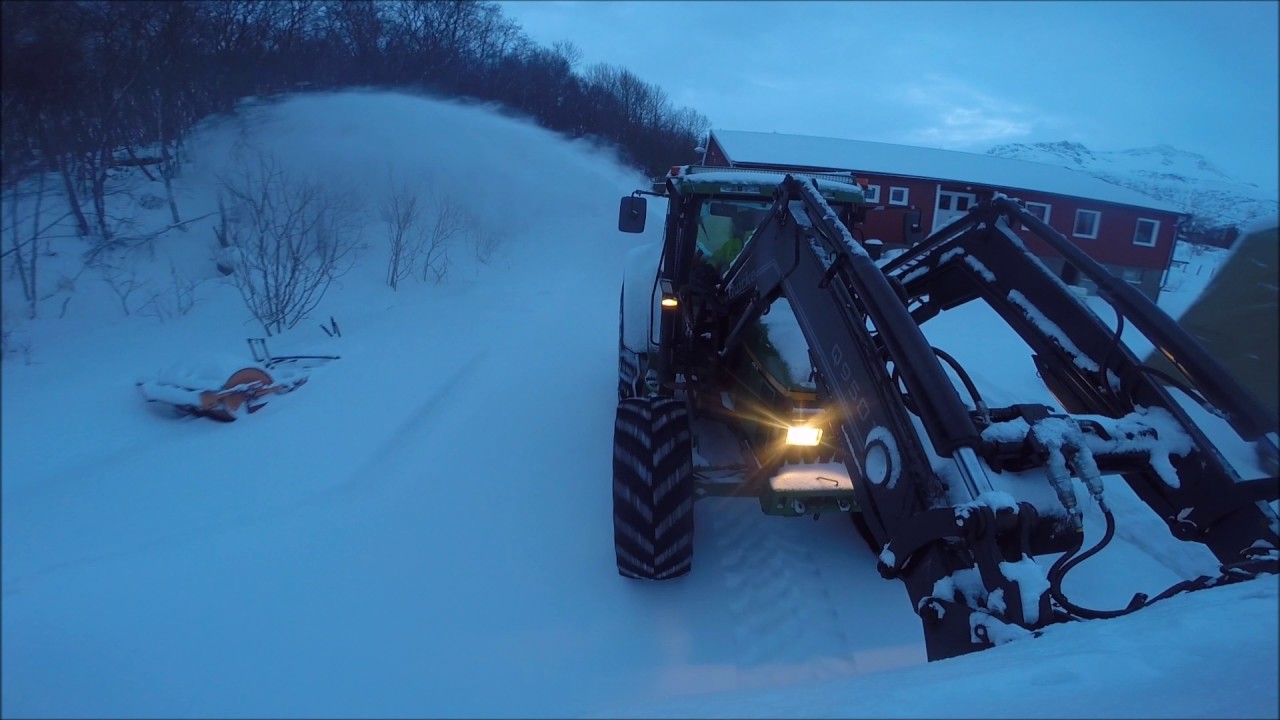 John Deere Snow Removal 2017 | John Deere 6410 & Westbjørn E-2450| Brøyting!