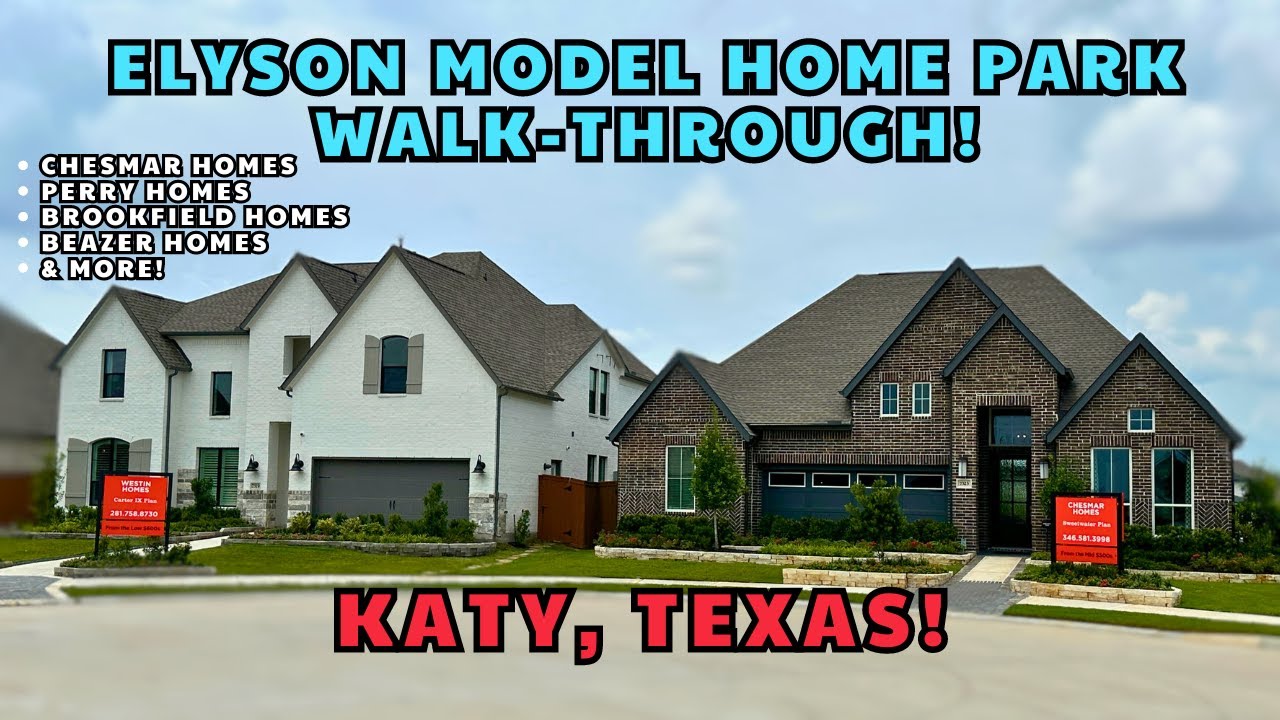 BEAUTIFUL HOMES IN KATY, TEXAS!🏡 ELYSON MODEL HOME PARK WALK-THROUGH!