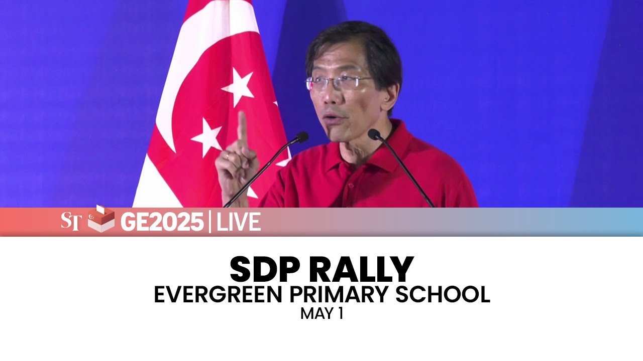[LIVE] SDP rally at Evergreen Primary School | Sembawang West SMC | May 1 | GE2025