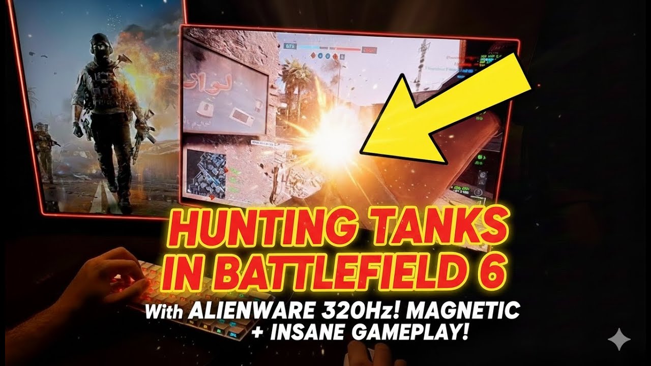 HUNTING TANKS in Battlefield 6 with Alienware 320Hz!🔥Insane Gameplay!