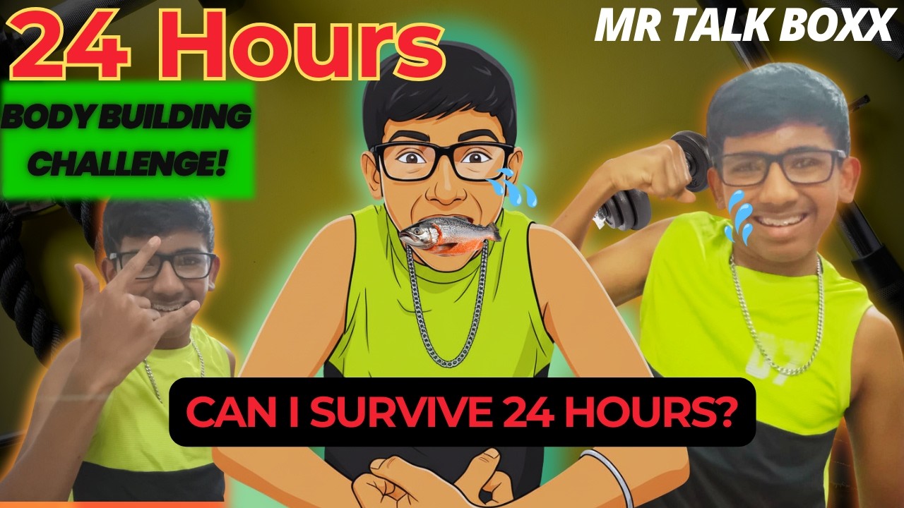I Tried to Be a Bodybuilder for 24 Hours 💪 (At 13!) | Fitness Awareness.  |  Mr. Talk boxx