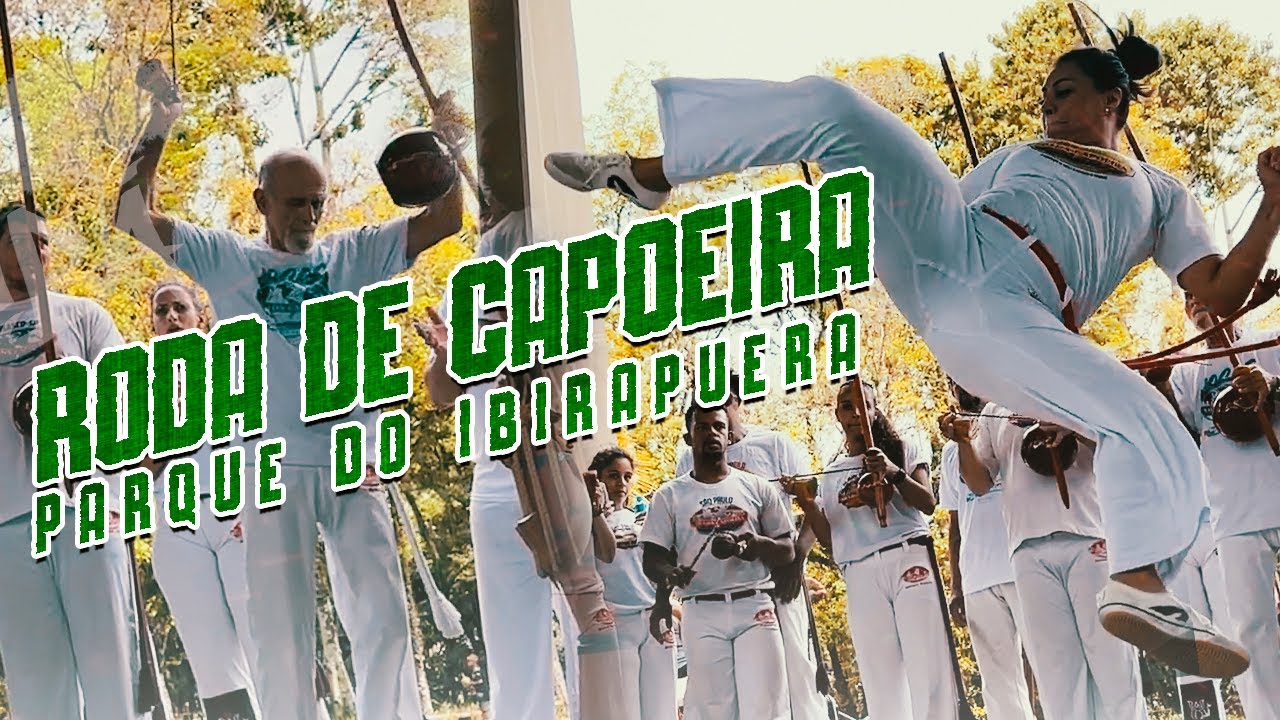 RODA NO PARQUE DO IBIRAPUERA COM MESTRE CAMISA - ABADÁ CAPOEIRA - SÃO PAULO - BENGUELA & SÃO BENTO