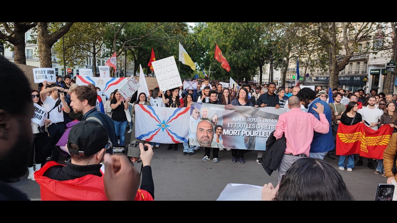 Rassemblement contre la christianophobie et en hommage &agrave; Ashur Sarnaya