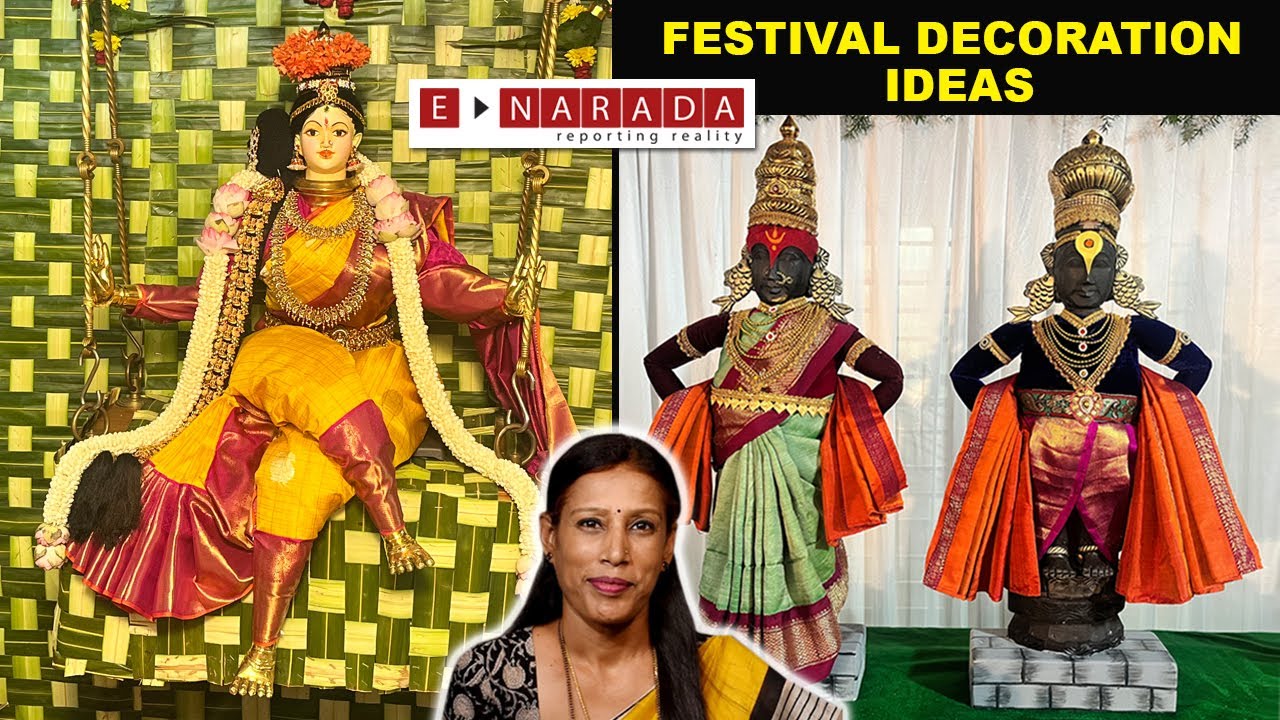 Varamahalakshmi | Vitthal Rukmini | Festival Decoration ideas | Panduranga | Pattada Gombe alankara