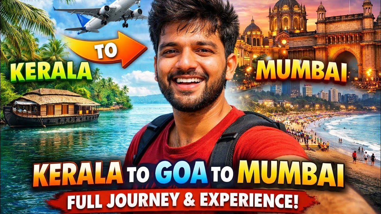 Leaving Kerala 😢 | Goa Arambol Beach Visit⛱️  | Back to Mumbai | Travel Vlog