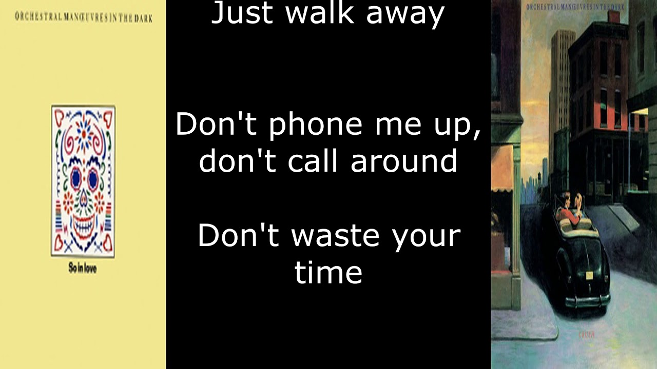 Orchestral Manoeuvres in the Dark (OMD) - So In Love (Lyrics)