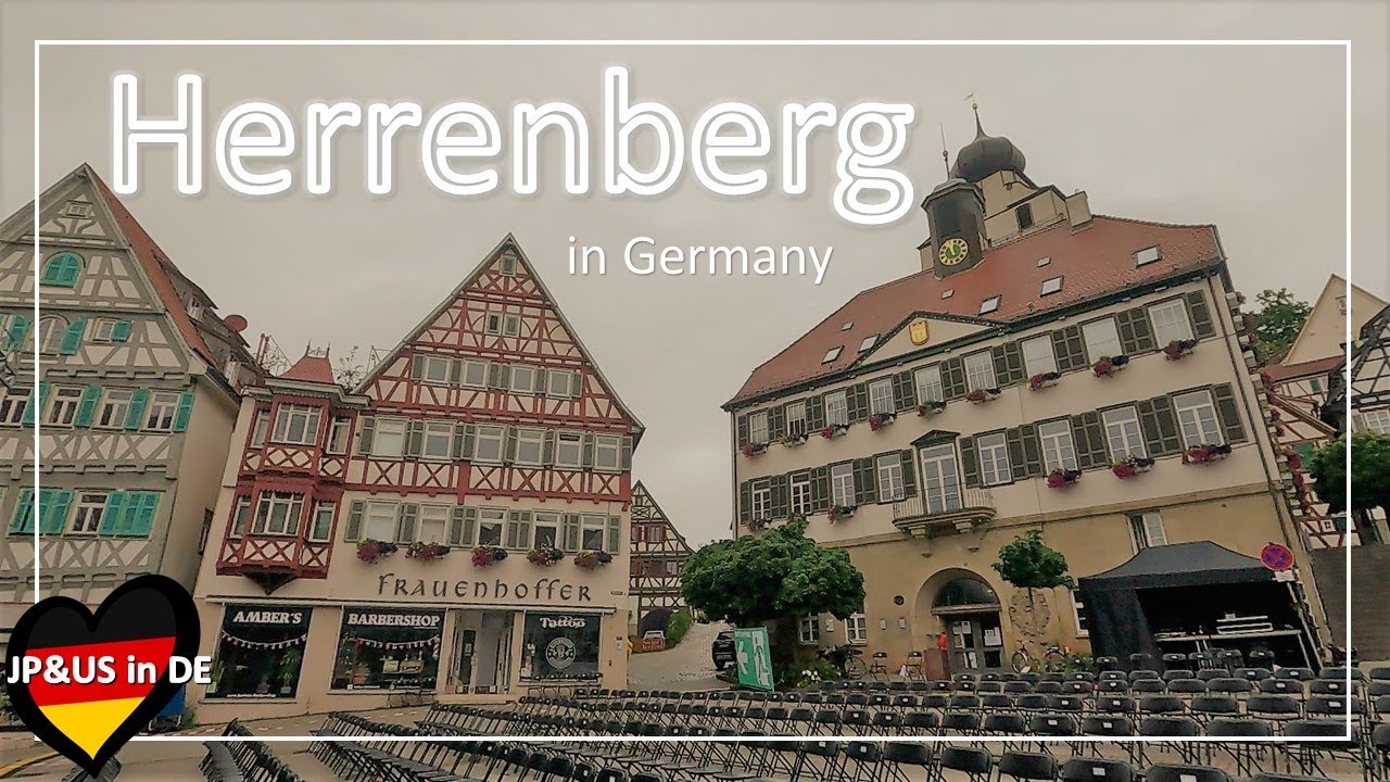 【Herrenberg①ドイツ】🇩🇪Walking in Herrenberg Germany / Day Trip from Stuttgart