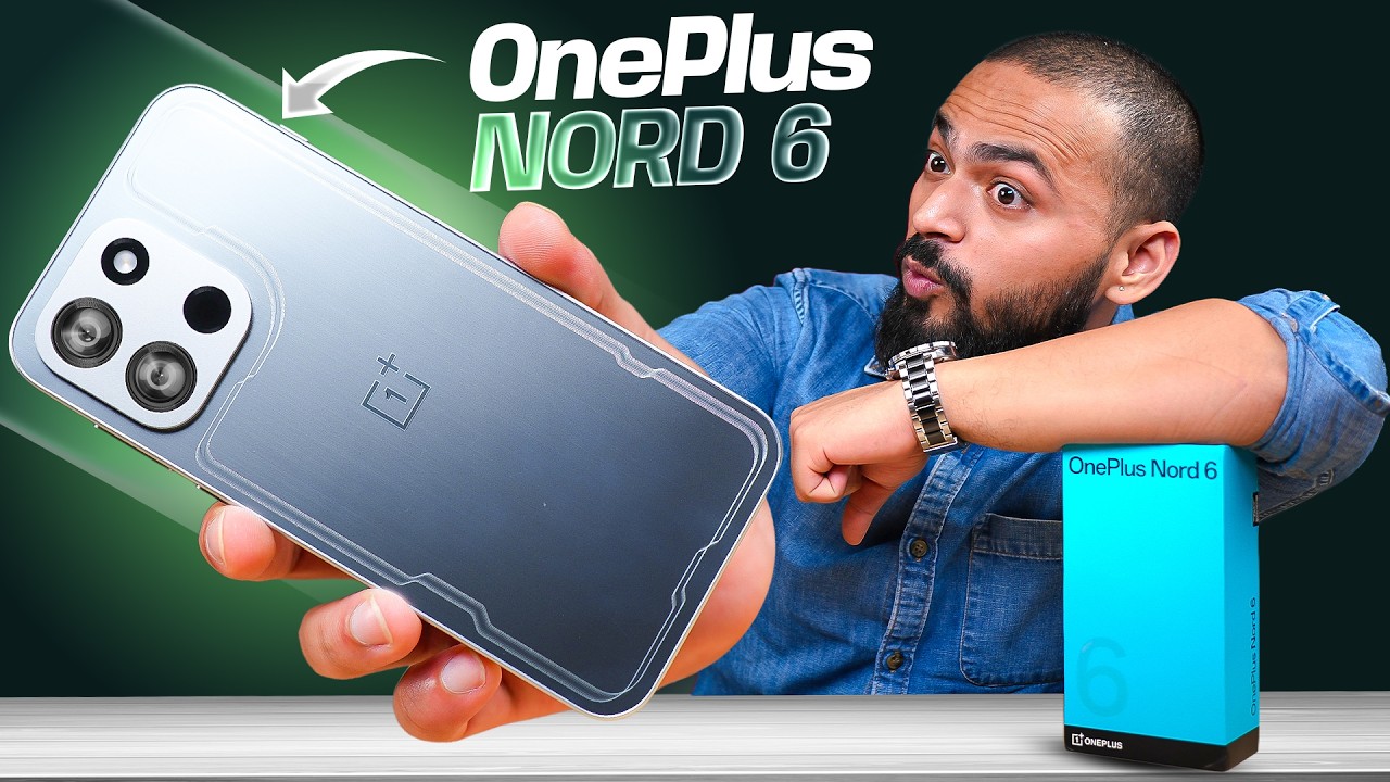 OnePlus Nord 6 Unboxing ⚡ | 9000mAh 🔋 +165 fps BGMI 🤯 | Snapdragon 8s Gen 4 🔥