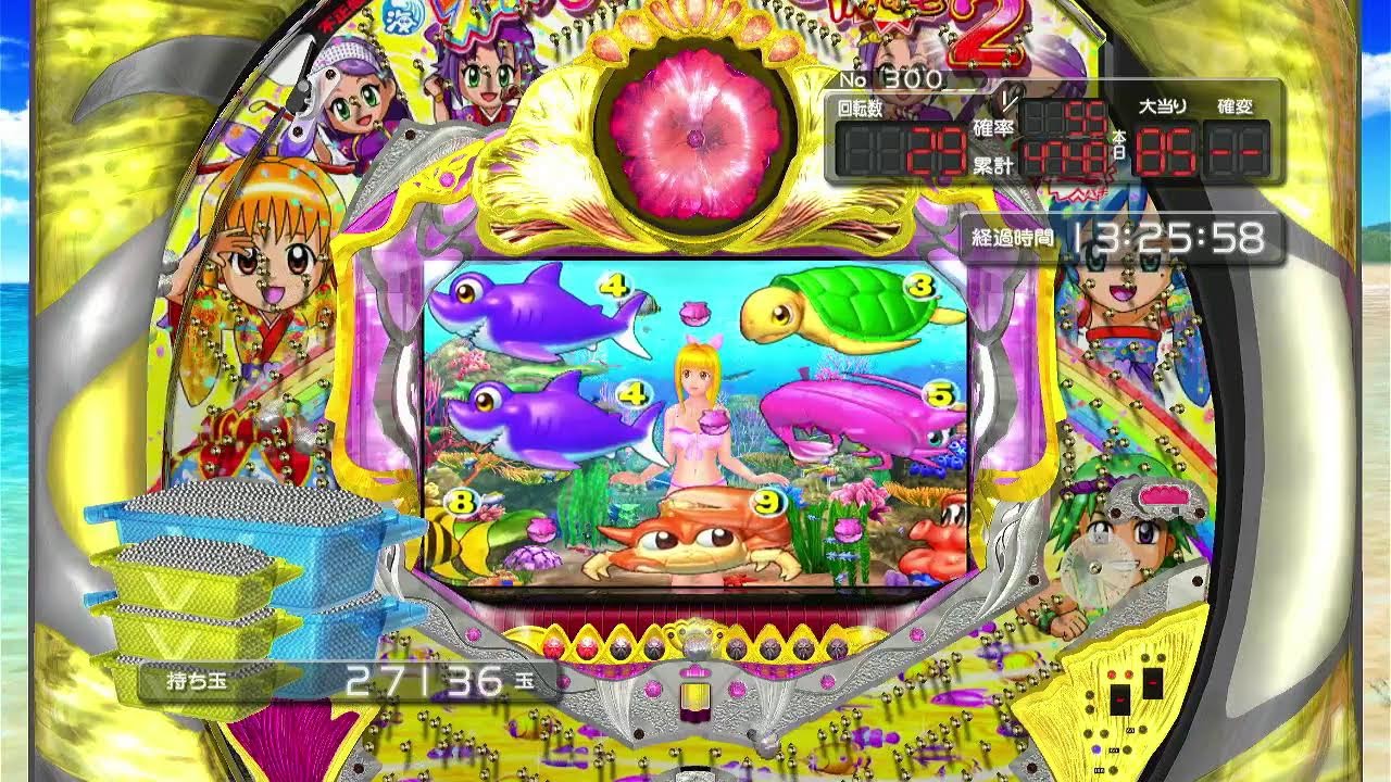 【CRAスーパー海物語IN沖縄・甘デジ】66-② パチンコ【ライブ】