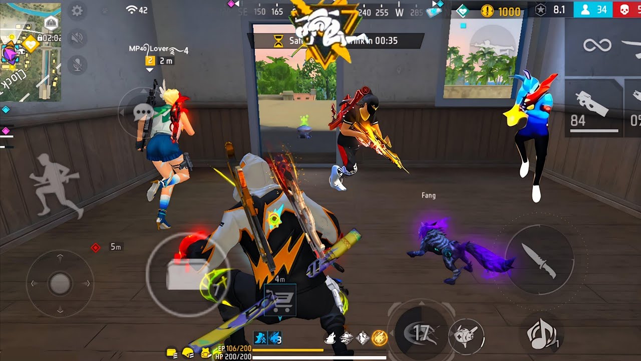 99% Headshot Rate ⚡ Best Squad mobile Handcom? Free Fire Gameplay 