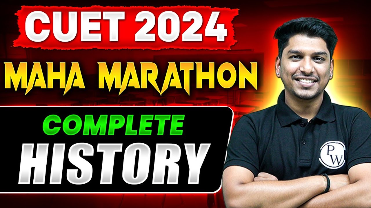 Complete History in One Shot 🤩 | Concepts + Most Important Questions | CUET 2024 Preparation