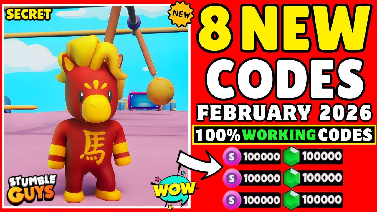 ✅FEBRUARY!⚡UPDATE✅STUMBLE GUYS GIFT CODES 2026 STUMBLE GUYS CODES STUMBLE GUYS CODES REDEEM CODES